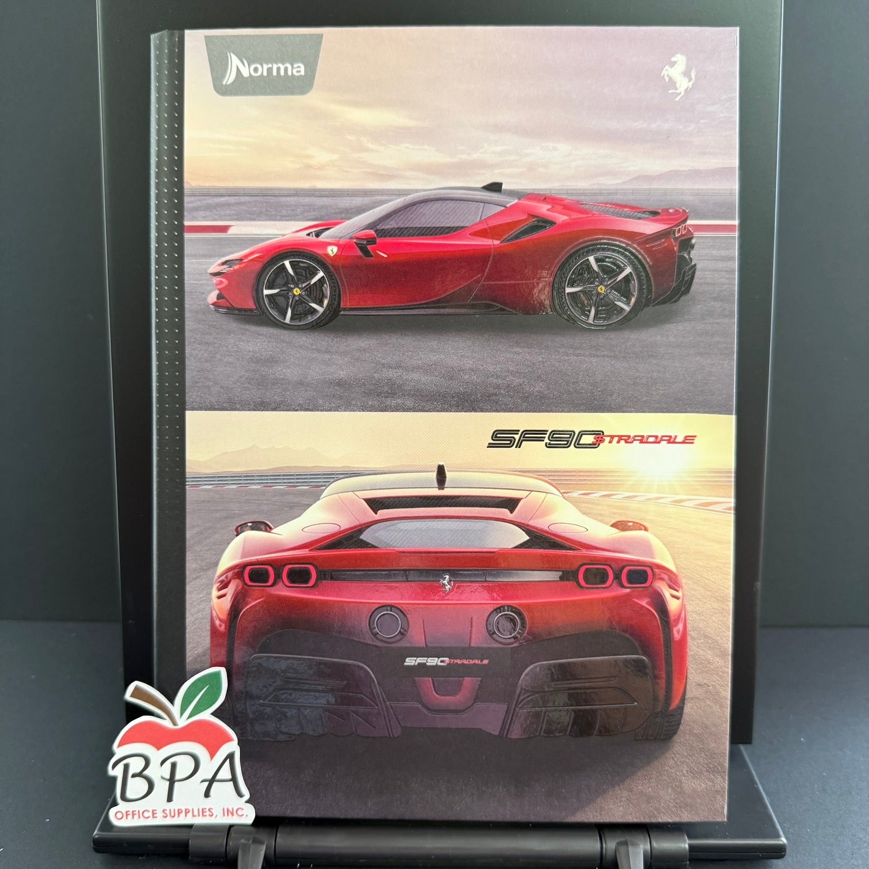 Norma • Libreta grande carpeta dura "Ferrari"