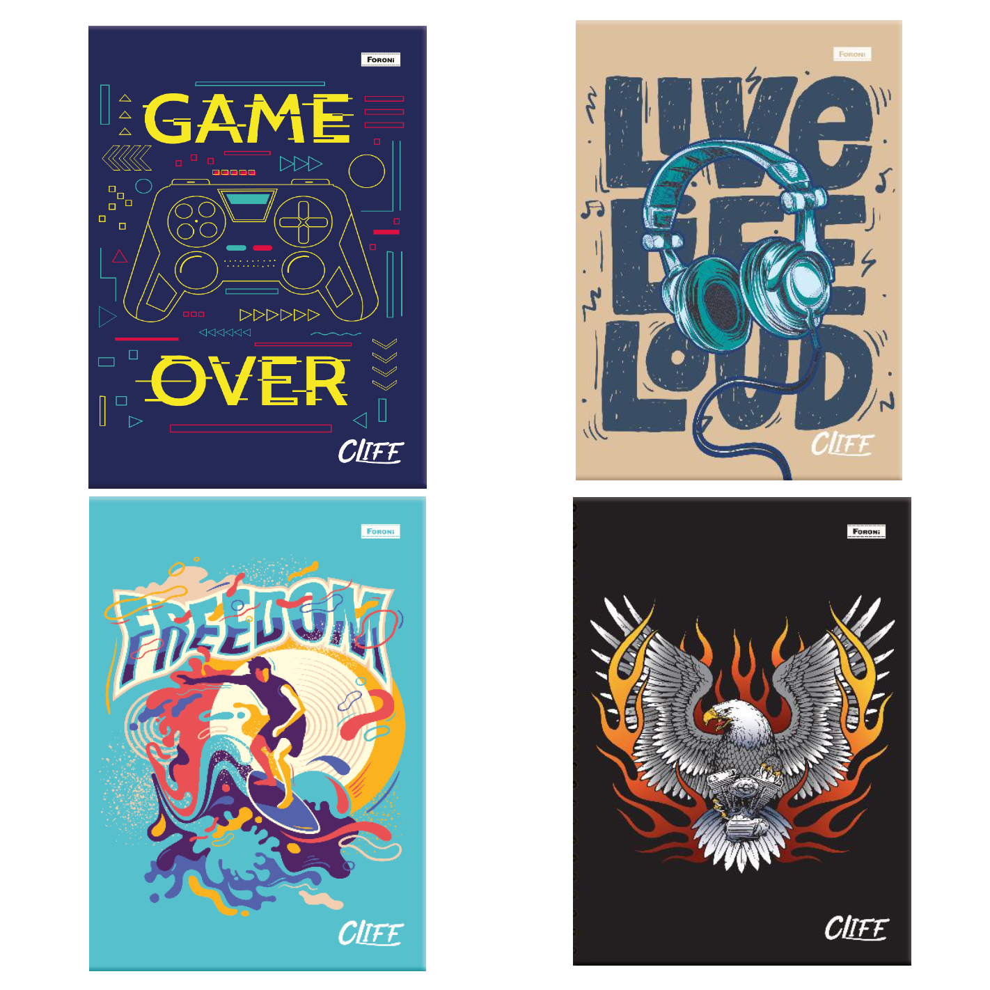 Foroni •  Libreta grande carpeta blanda "Cliff"