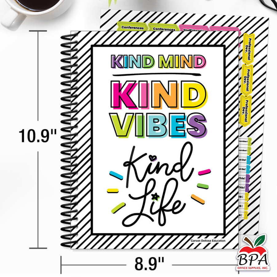 Carson Dellosa • Teacher Planner Spiral "Kind Vibes"