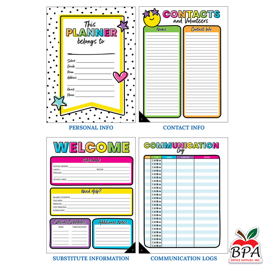 Carson Dellosa • Teacher Planner Spiral "Kind Vibes"