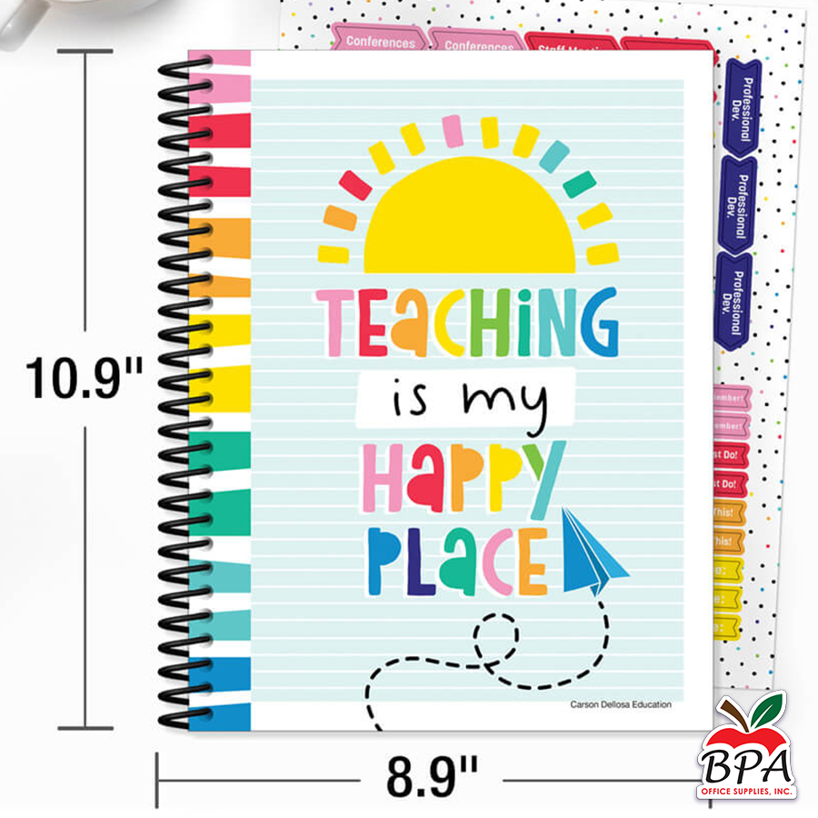 Carson Dellosa • Teacher Planner Spiral "Happy Place"
