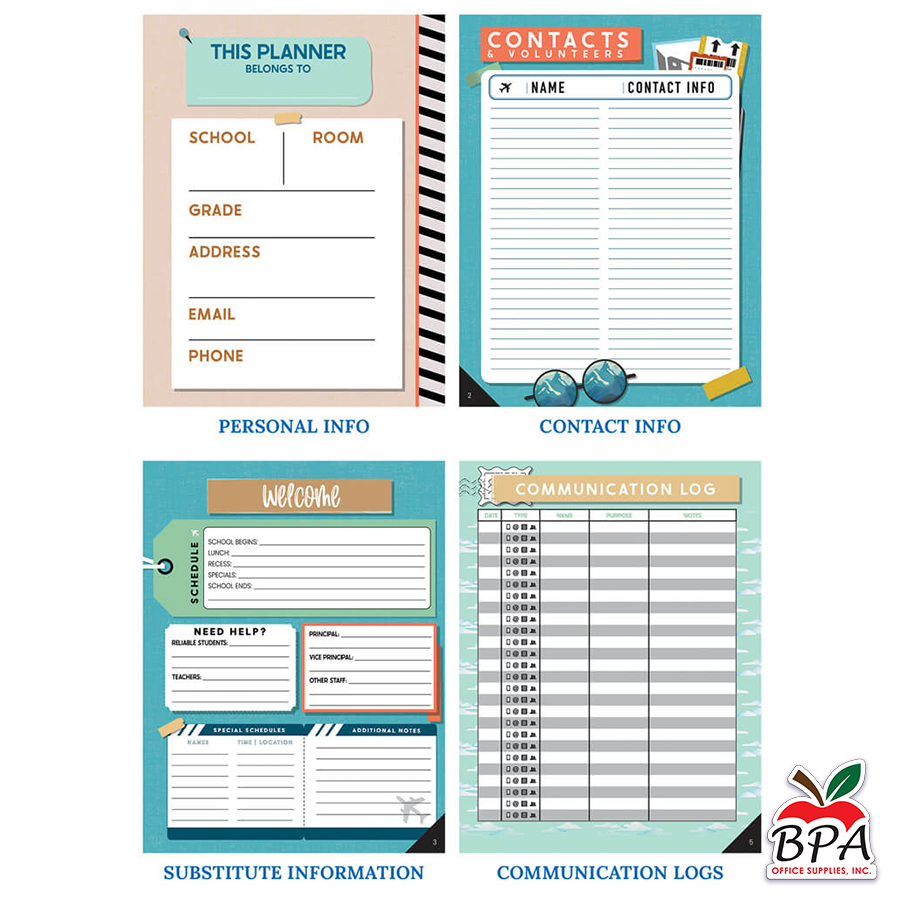 Carson Dellosa • Teacher Planner Spiral "Let's Explore"