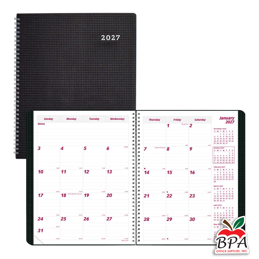 Brownline • Agenda 2027 - Monthly Planner (negra)