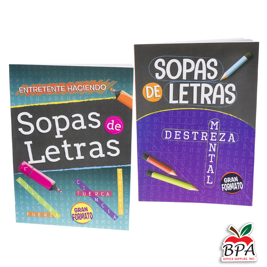 Sopa de letras •  Sopa de letras en español - Gran Formato (80 paginas)