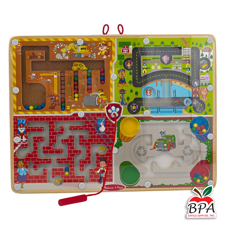 Paw Patrol • 4-in-1 Wooden Magnetic Wand Maze Board