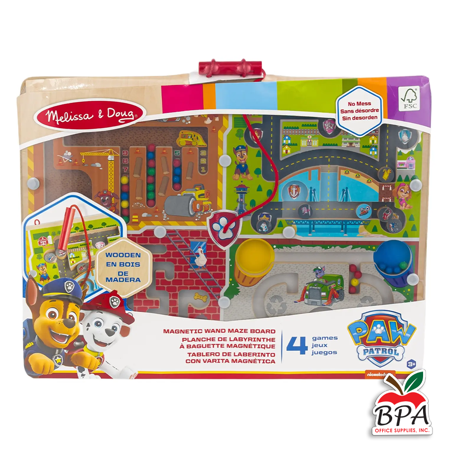 Paw Patrol • 4-in-1 Wooden Magnetic Wand Maze Board
