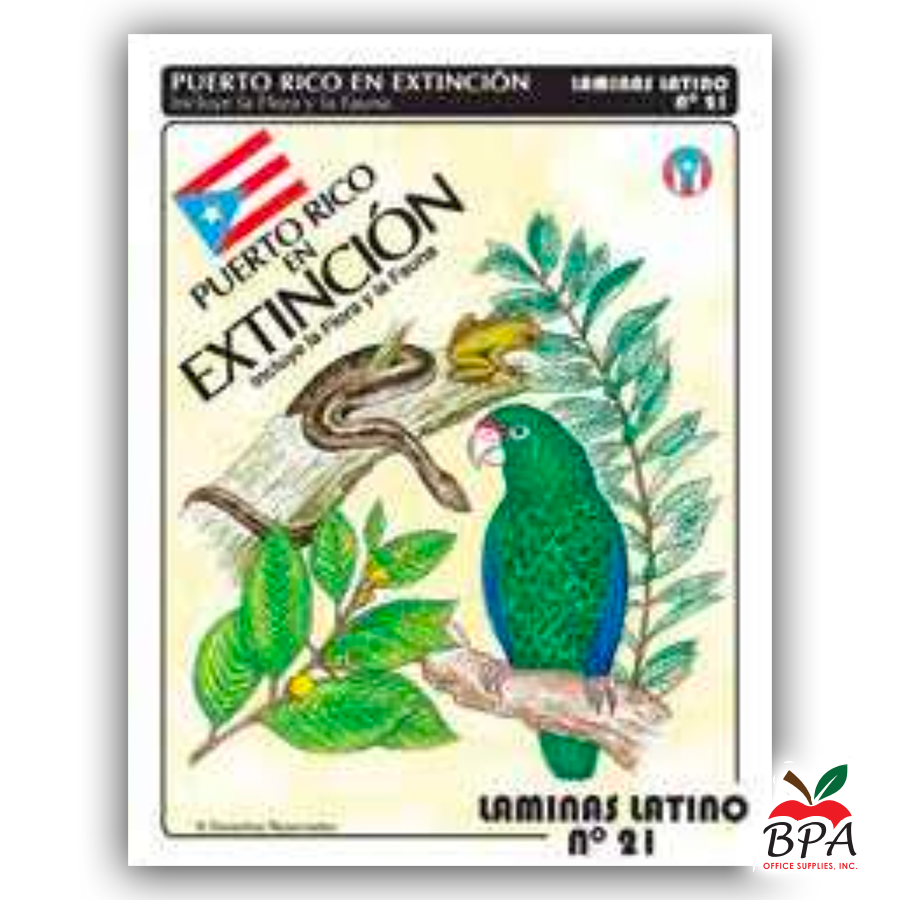 Laminas Taino • Libro de Láminas - Animales y Plantas en Peligro de Extincion