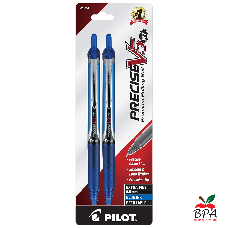 Pilot •  Bolígrafo Precise V5 - Retractable - Extra Fine (azul - pk/2)