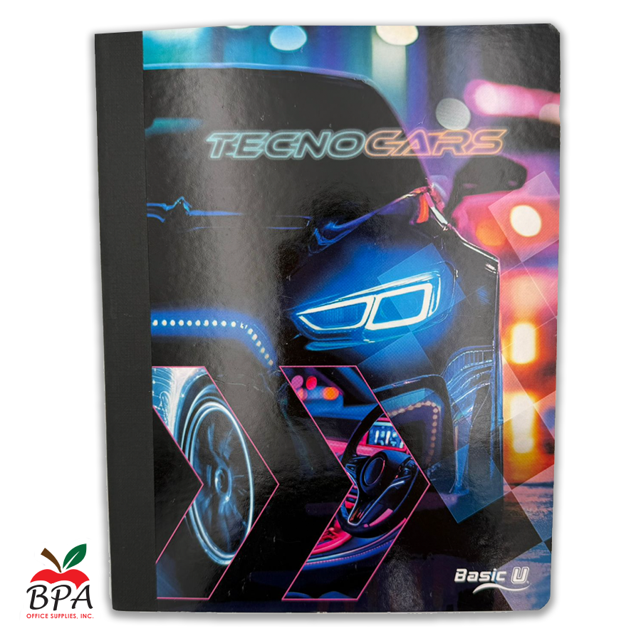Credeal • Libreta grande carpeta blanda "Tecno Cars"
