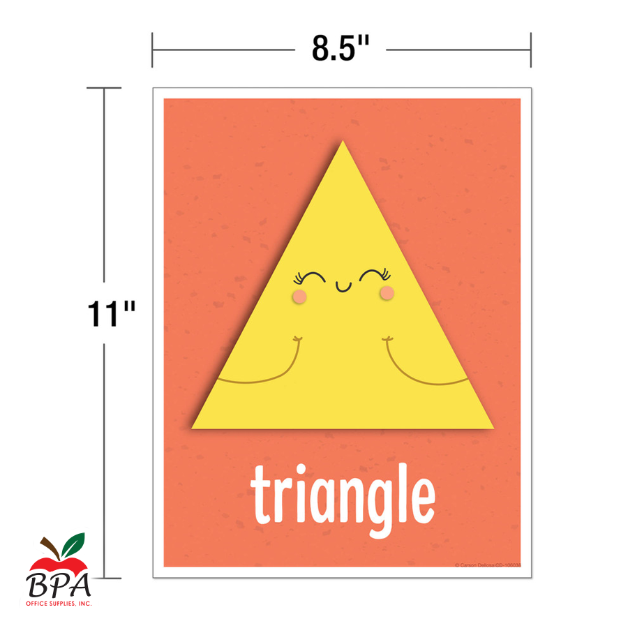 Carson Dellosa • Set-decorativo "Shapes Grade K-2 - Poster Set"