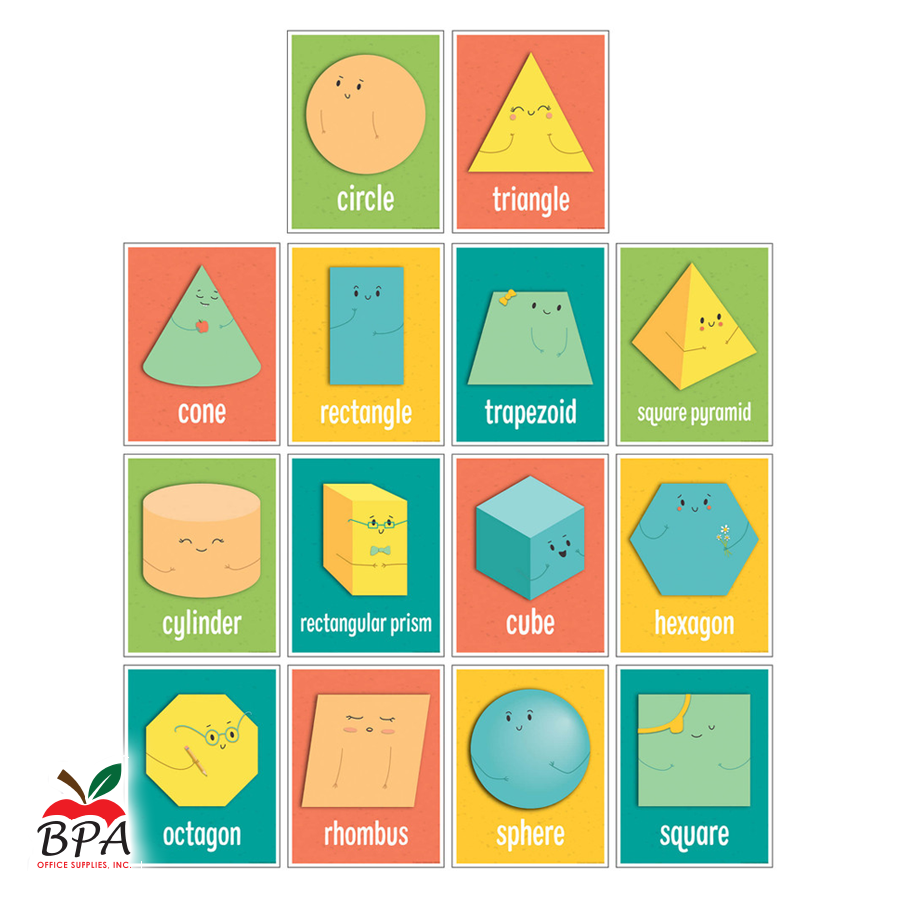 Carson Dellosa • Set-decorativo "Shapes Grade K-2 - Poster Set"