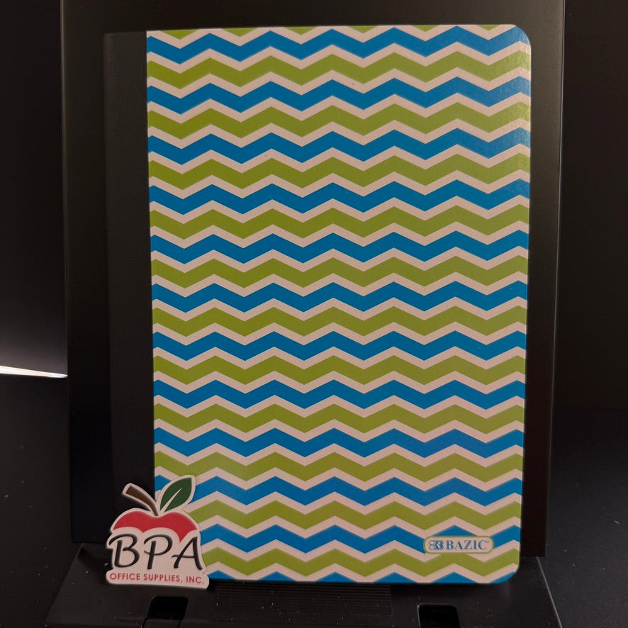 Bazic •  Libreta grande de carpeta blanda: Chevron
