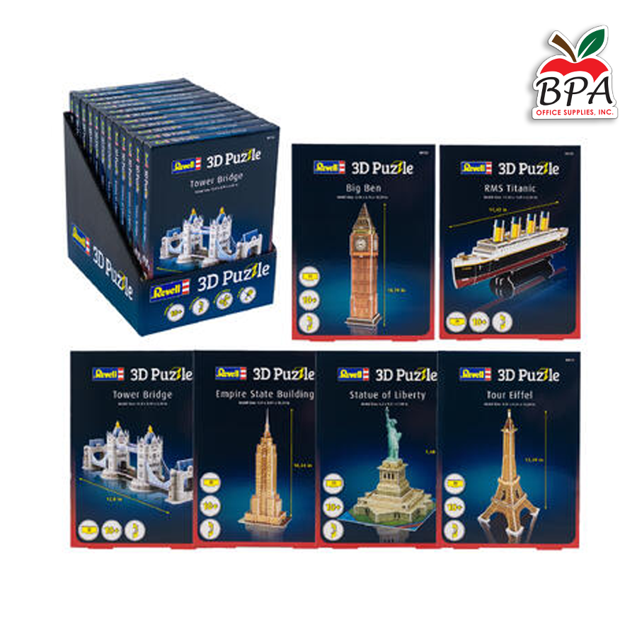 3D Puzzle • Revell (1 unidad - variedad de estilos)
