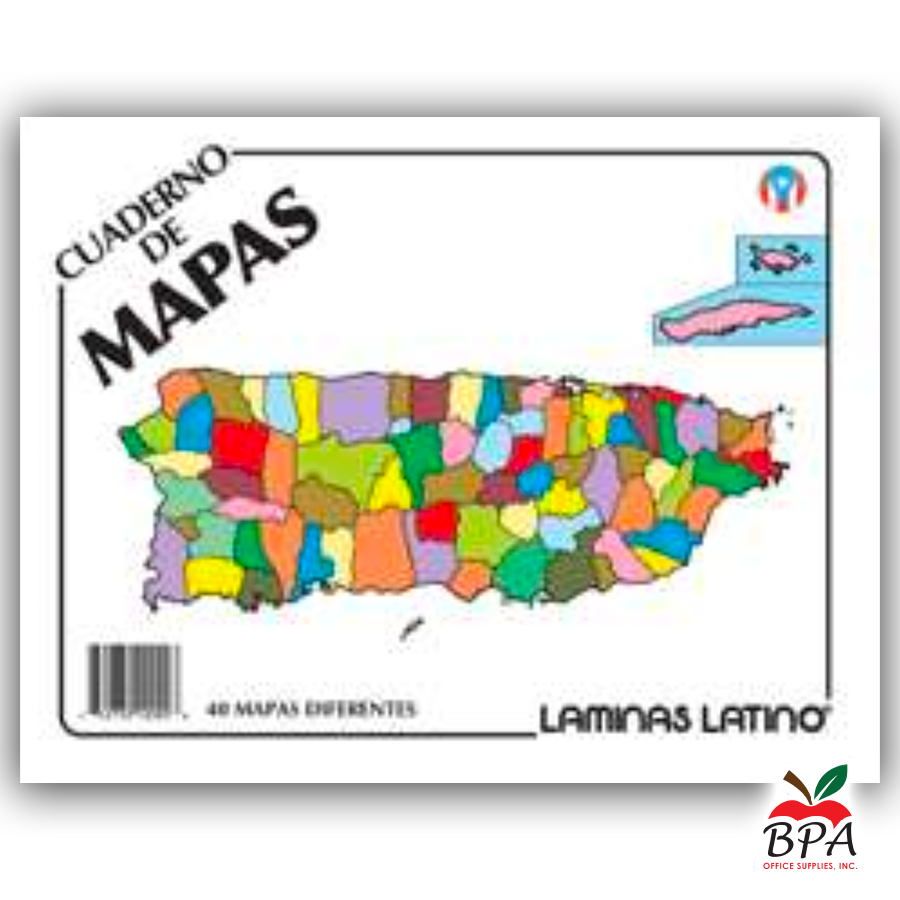 Laminas Taino • Cuaderno de Mapas (40 mapas)