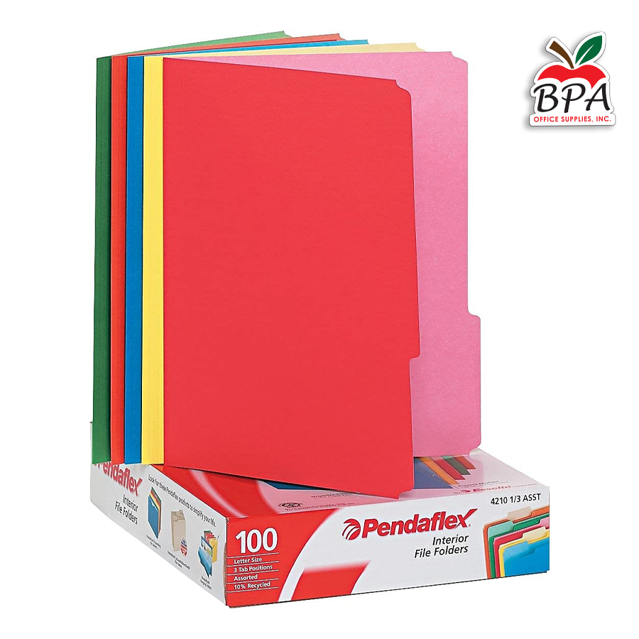 Pendaflex • File folder (carta - colores surtidos - 100 unidades)