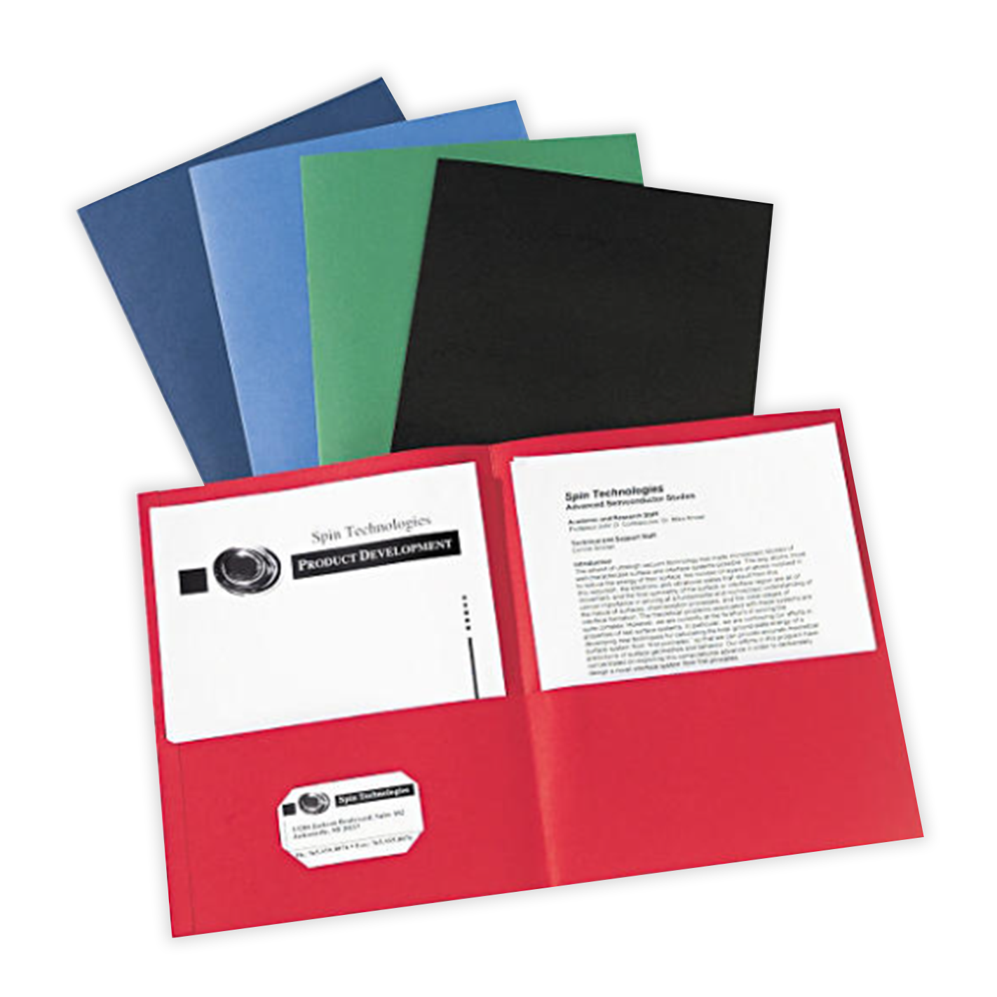 Twin Pocket •  Portafolios de 2 bolsillos (cantidad 5)