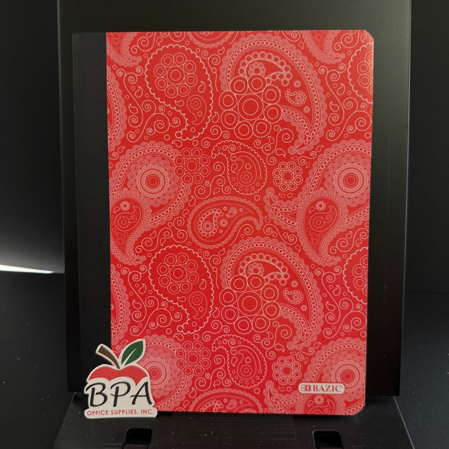 Bazic •  Libreta grande de carpeta blanda: Paisley