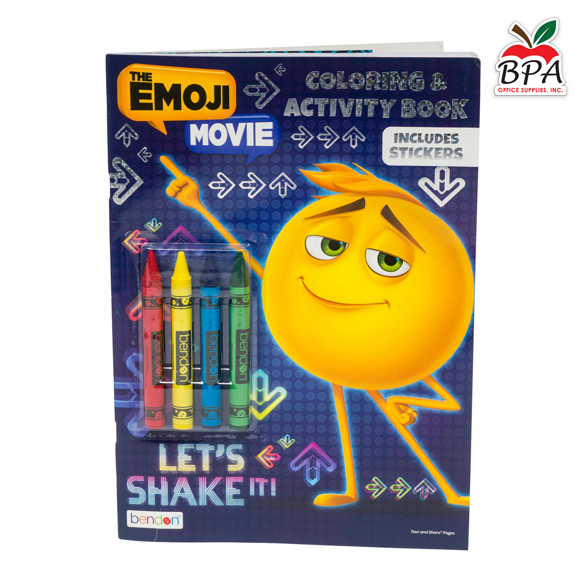 Bendon •  Libro de pintar "Emoji Movie" con 4 crayones y stickers