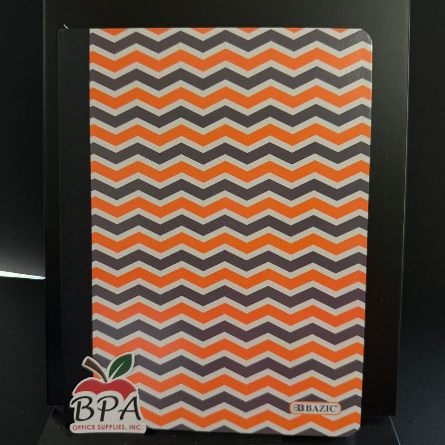 Bazic •  Libreta grande de carpeta blanda: Chevron
