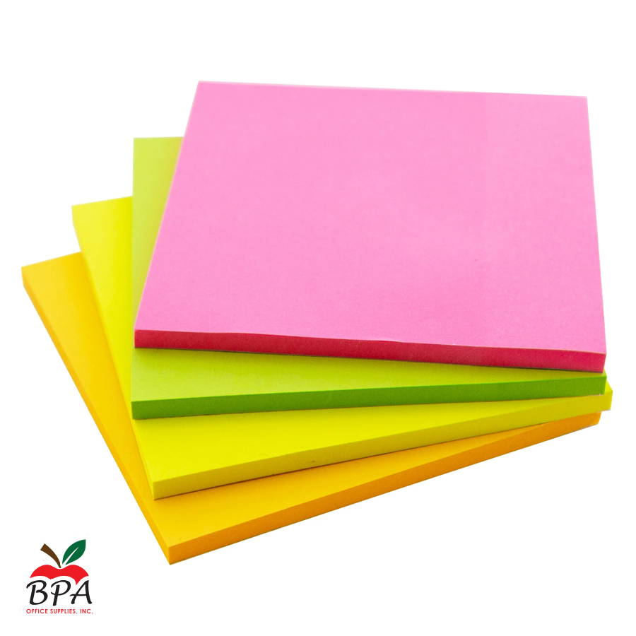 Bazic • Sticky Notes 3" x 3" (colores - 4 pad)