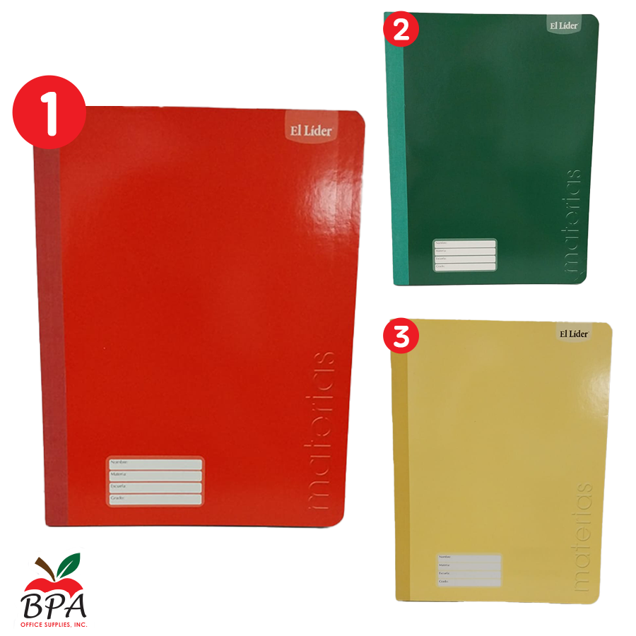 Basic U •  Libreta grande carpeta blanda "Color Basic Ast"