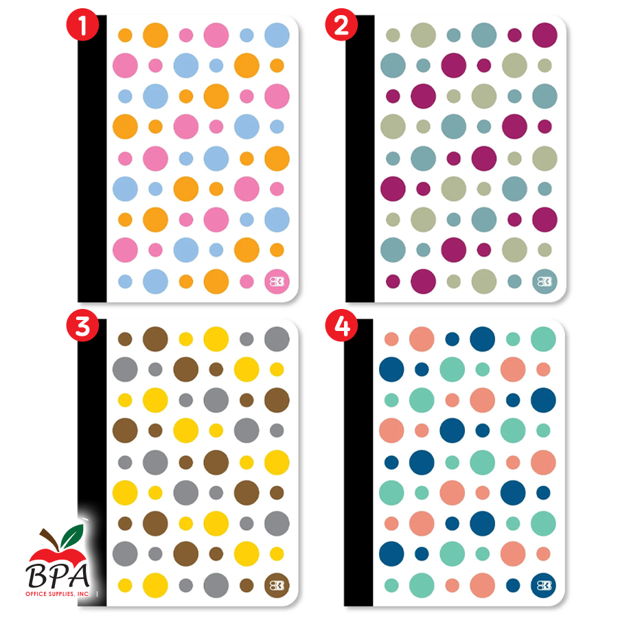Bazic •  Libreta grande de carpeta blanda: Polka Dot 2026