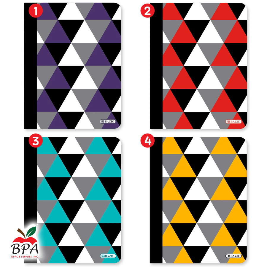 Bazic •  Libreta grande de carpeta blanda: Geometric 2026