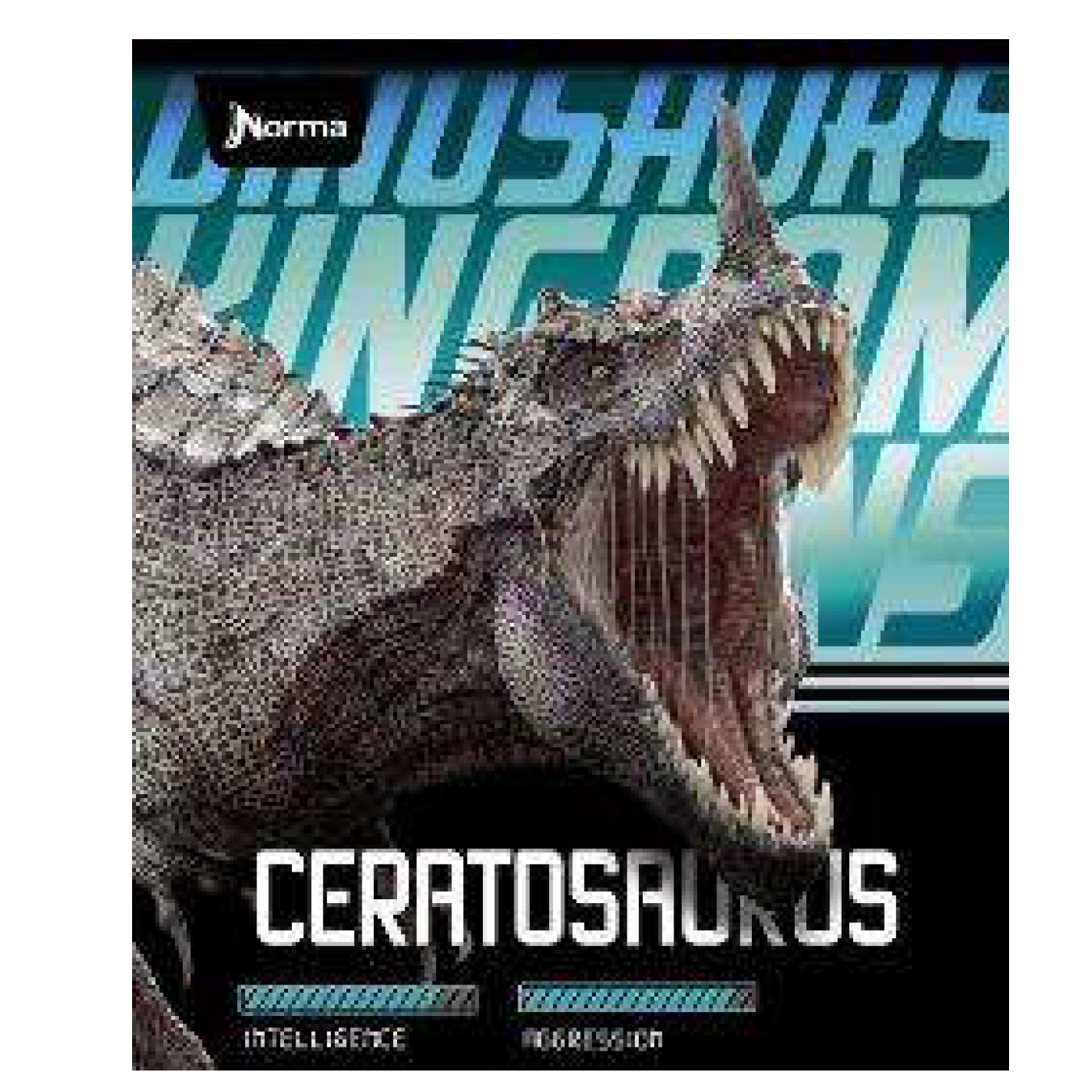 Norma • Libreta caligrafía 3rd (third) carpeta blanda "Saurios"