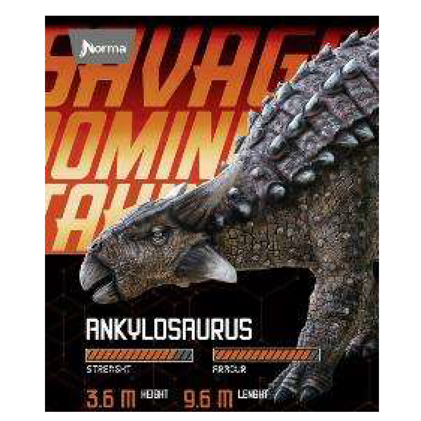 Norma • Libreta caligrafía 2nd (second) carpeta blanda "Saurios"