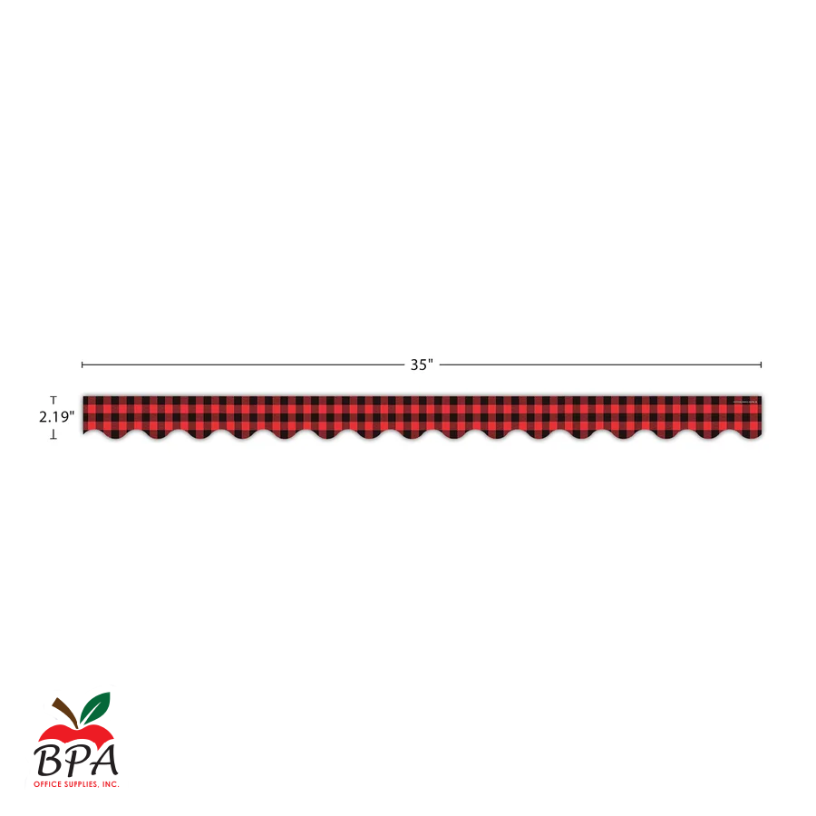 Teacher Created Resources •  Borde "Red & Black Gingham"