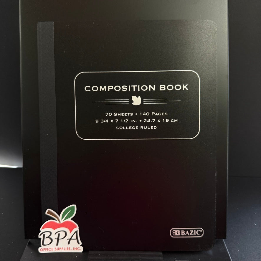 Bazic •  Libreta grande de carpeta poly (70 hojas)