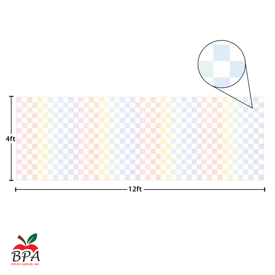 Teacher Created Resources • Rollo de papel para bulletin board "Cool For School Checkers - Better Than Paper"