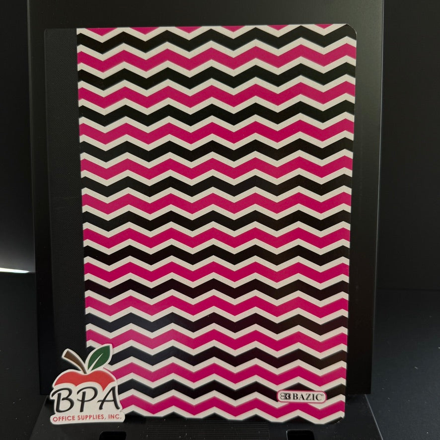 Bazic •  Libreta grande de carpeta blanda: Chevron