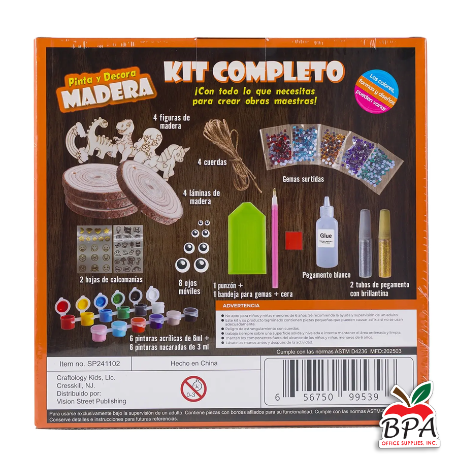 Activity Set • Pinta y Decora Madera