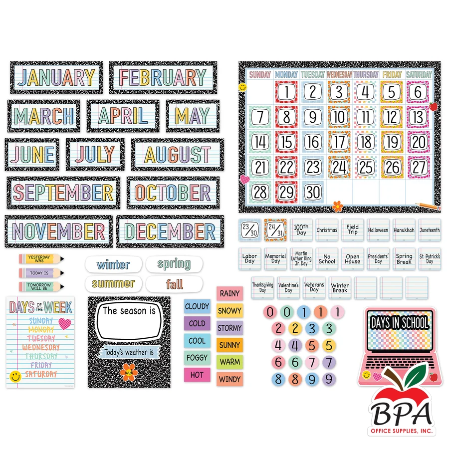 Teacher Created Resources •  Calendario "Cool for School"