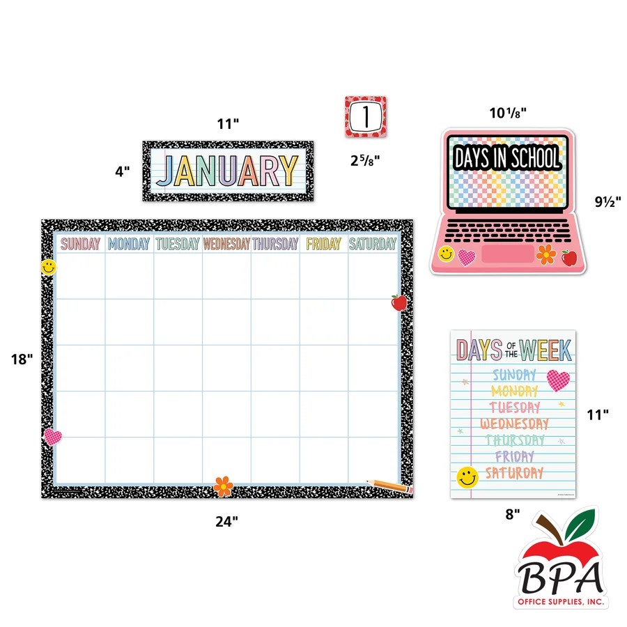 Teacher Created Resources •  Calendario "Cool for School"