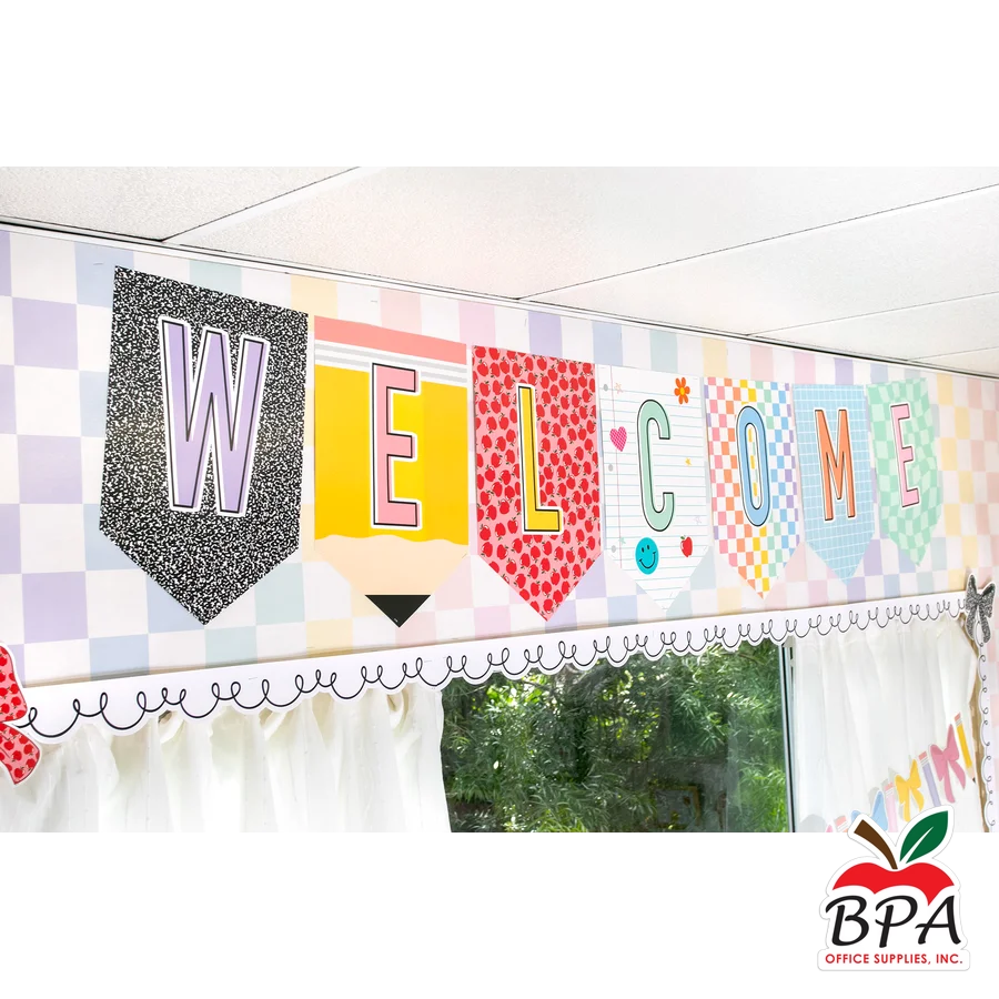 Teacher Created Resources • Set decorativo "Cool For School Pennants - Welcome"