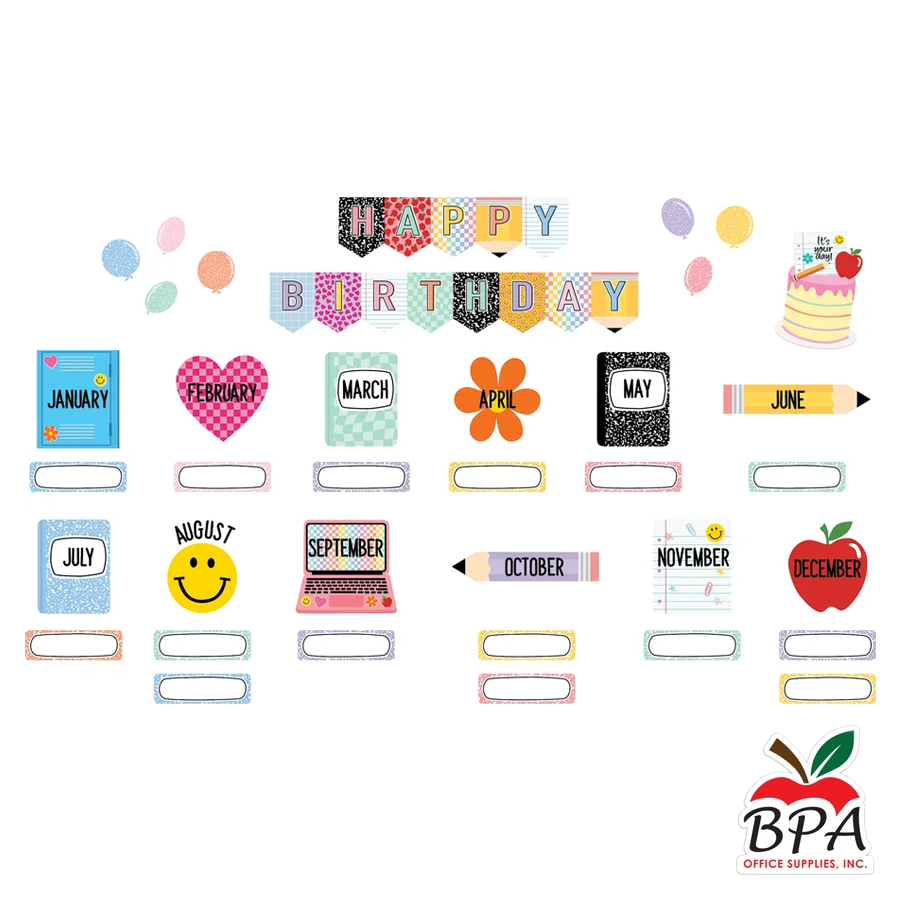 Teacher Created Resources • Mini set-decorativo "Cool for School - Happy Birthday"