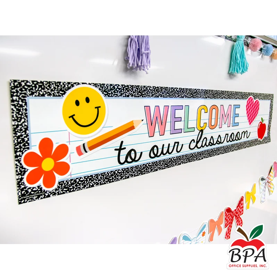 Teacher Created Resources •  Banner "Cool for School - Welcome to Our Classroom"