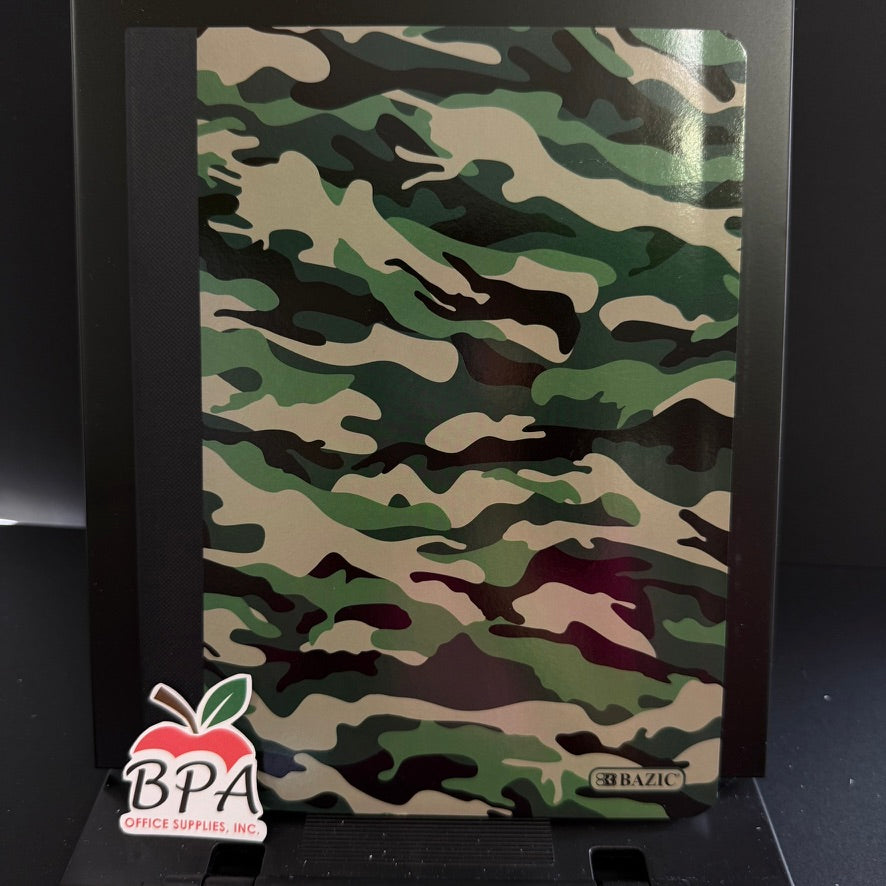 Bazic •  Libreta grande de carpeta blanda: Camouflage