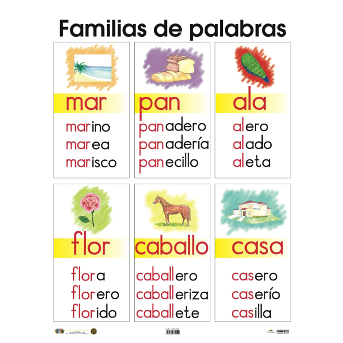 Anisa •  Cartel "Familia de palabas"