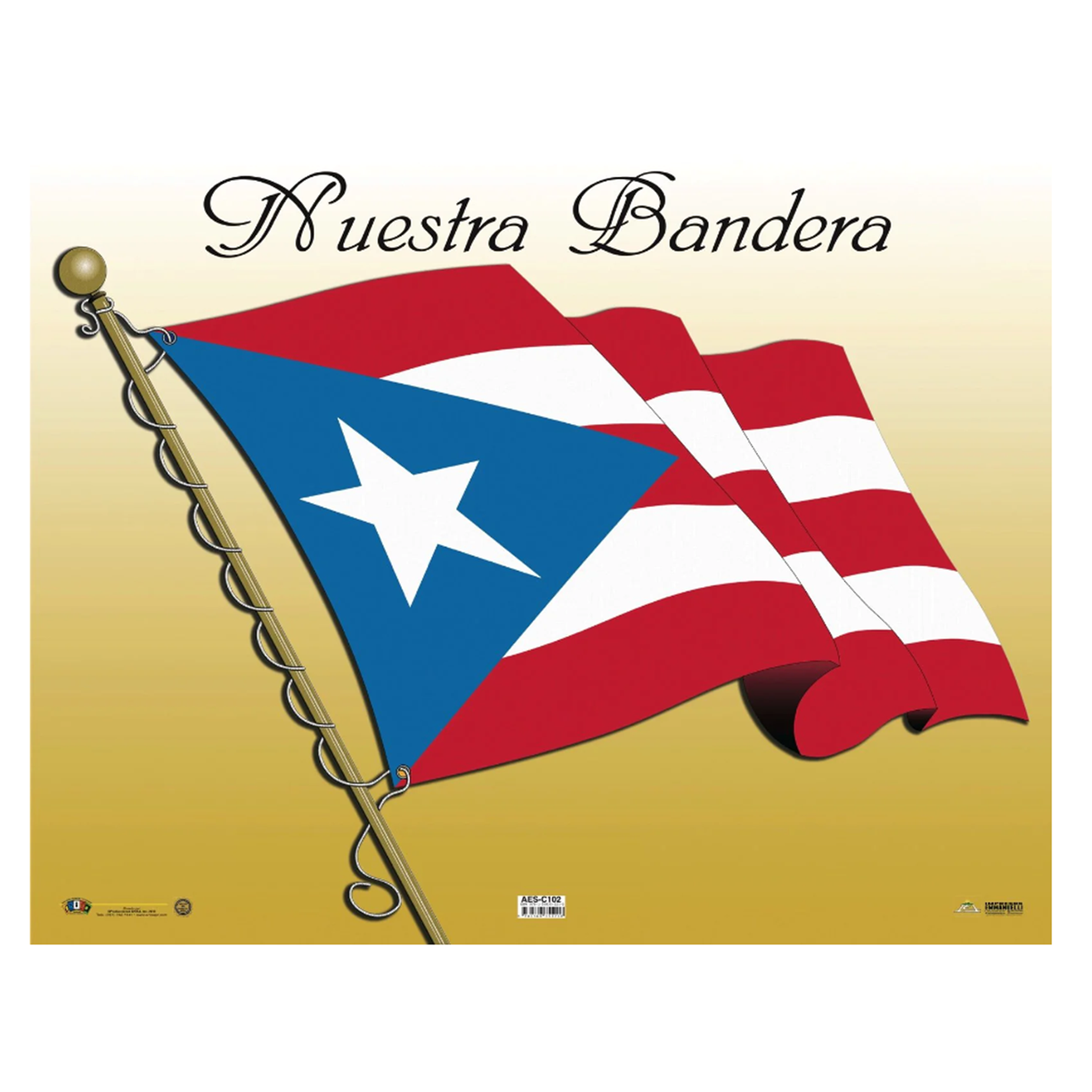 Anisa •  Cartel "Bandera de Puerto Rico"
