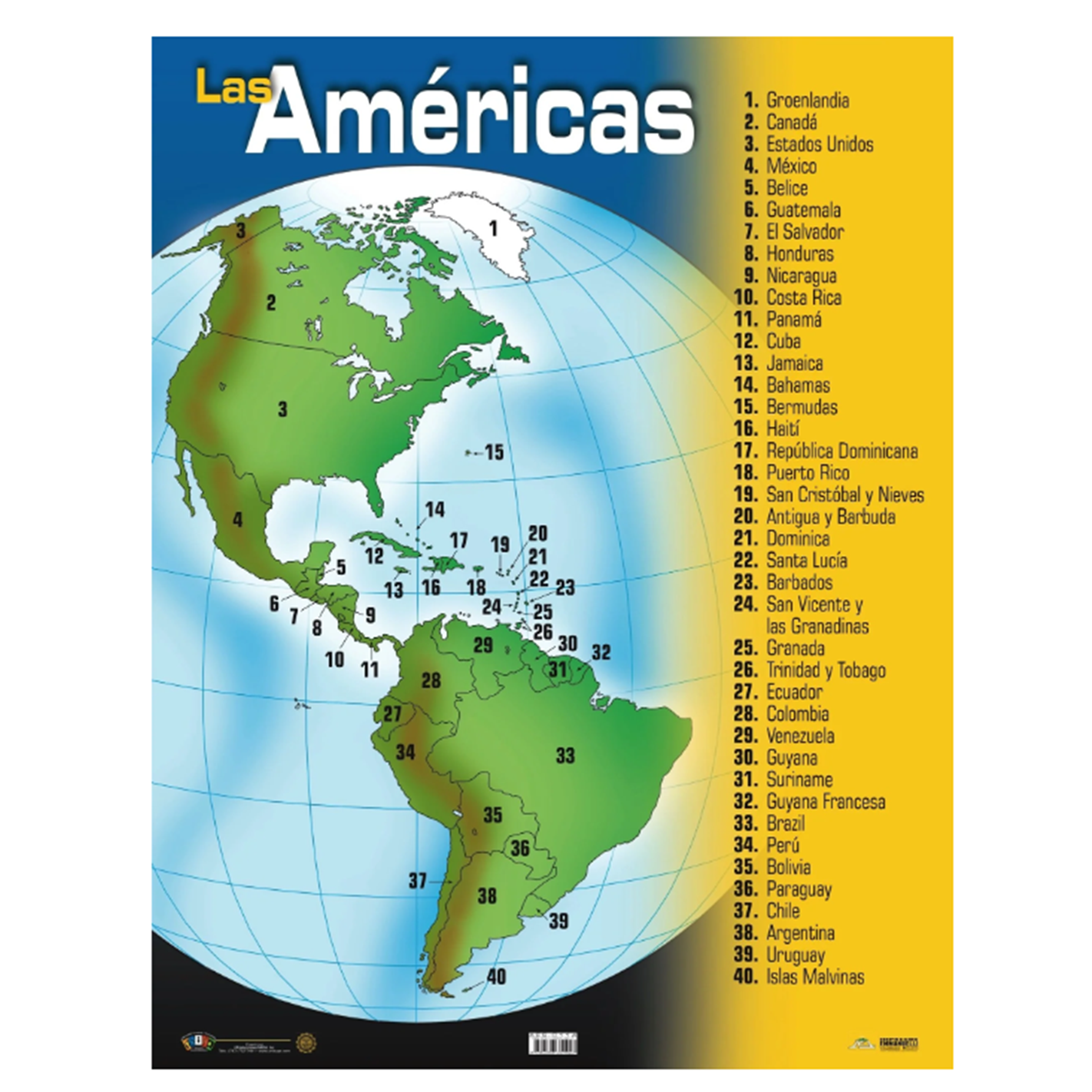 Anisa •  Cartel "Mapa de las Américas"