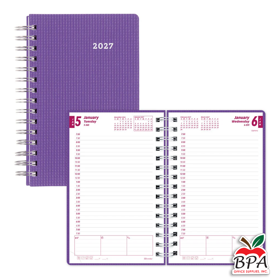 Brownline • Agenda 2027 - Daily Espiral (violeta)