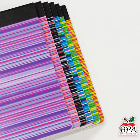 Bazic •  Libreta grande de carpeta blanda: Stripes