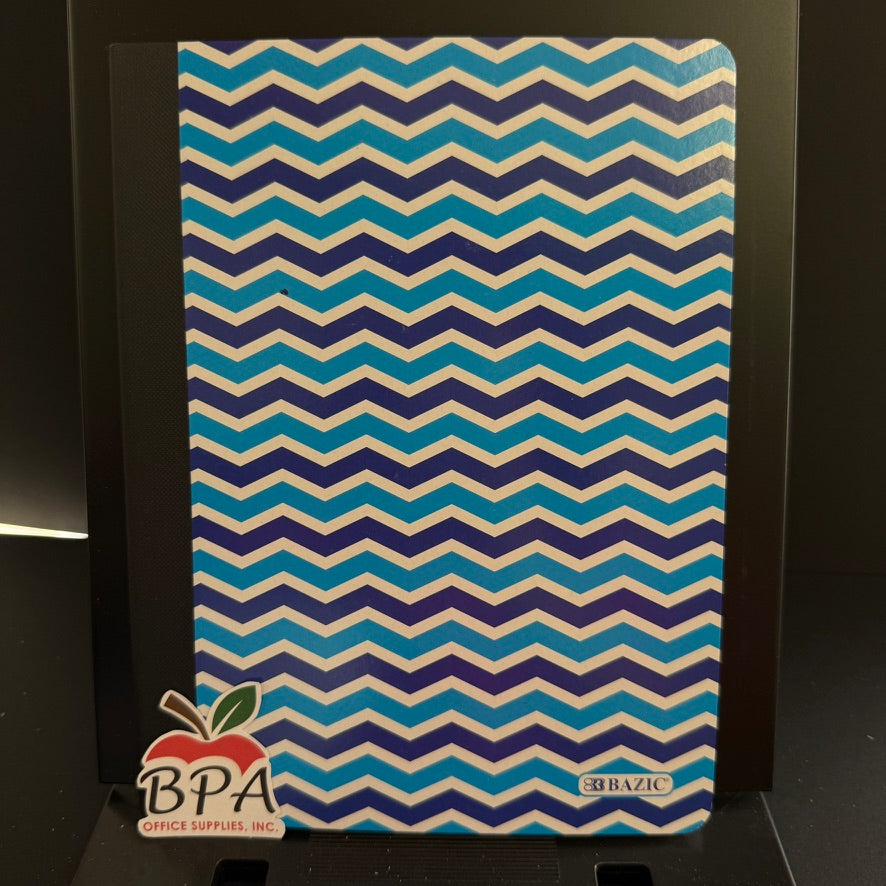 Bazic •  Libreta grande de carpeta blanda: Chevron
