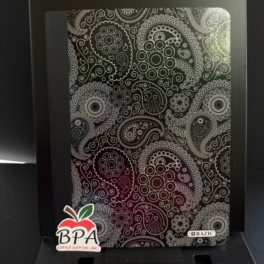 Bazic •  Libreta grande de carpeta blanda: Paisley