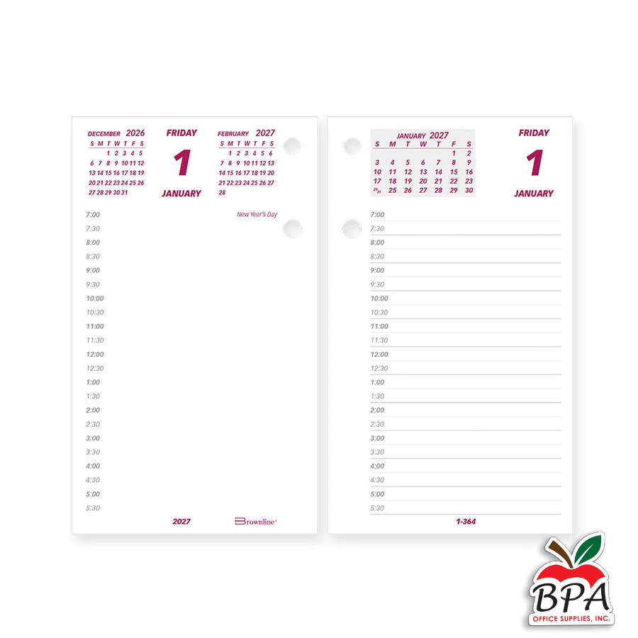 Brownline • Refill para "Calendar Pad" (Año 2027)