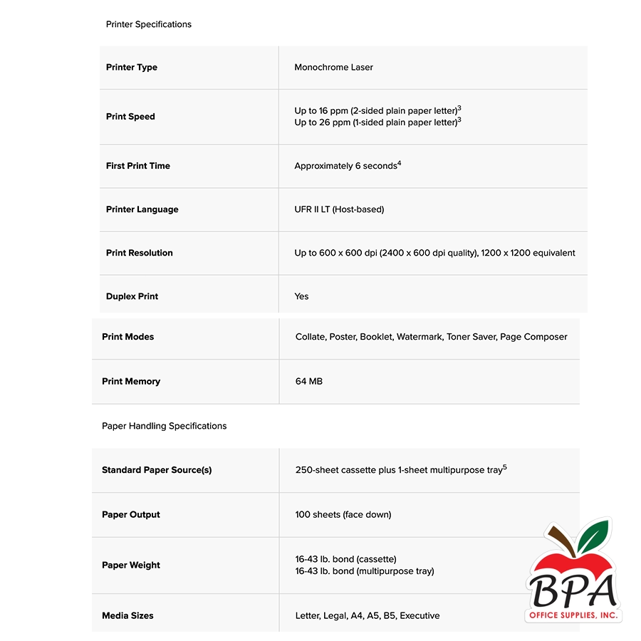 BPA Office Supplies