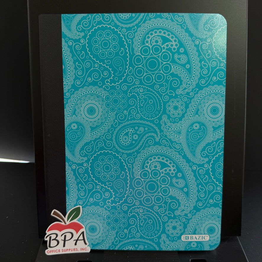 Bazic •  Libreta grande de carpeta blanda: Paisley
